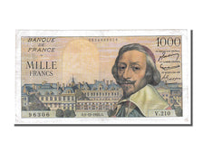 France, 1000 Francs, 1 000 F 1953-1957 ''Richelieu'', 1955, KM #134a,...