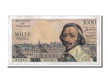 Banknote, France, 1000 Francs, 1 000 F 1953-1957 ''Richelieu'', 1956