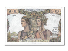 Francia, 5000 Francs, 5 000 F 1949-1957 ''Terre et Mer'', 1949, KM:131a, 1949...