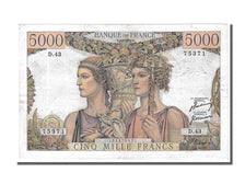 Banconote, Francia, 5000 Francs, 5 000 F 1949-1957 ''Terre et Mer'', 1951