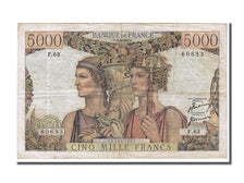 Billet, France, 5000 Francs, 5 000 F 1949-1957 ''Terre et Mer'', 1951
