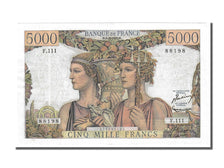 France, 5000 Francs, 5 000 F 1949-1957 ''Terre et Mer'', 1952, KM #131c,...