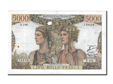 France, 5000 Francs, 5 000 F 1949-1957 ''Terre et Mer'', 1952, KM #131c,...