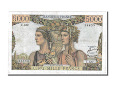 Banknote, France, 5000 Francs, 5 000 F 1949-1957 ''Terre et Mer'', 1953