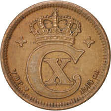 Denmark, Christian X, 2 Öre, 1914, Copenhagen, AU(50-53), Bronze, KM:813.1