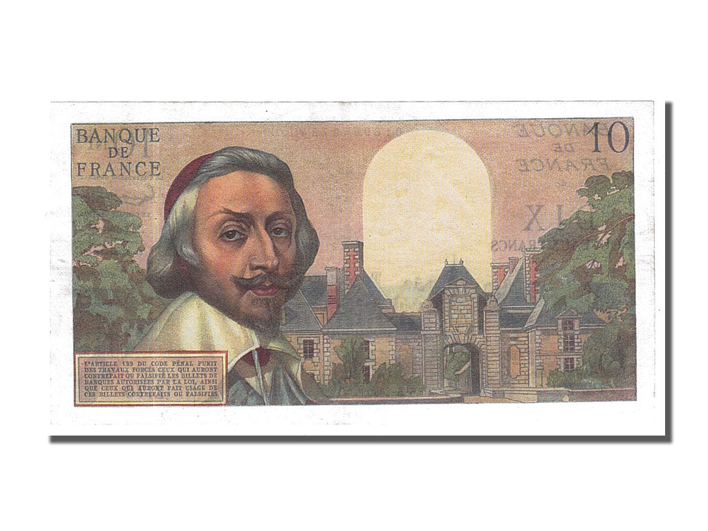 France, 10 Nouveaux Francs, 10 NF 1959-1963 ''Richelieu'', 1960, KM #142a,...