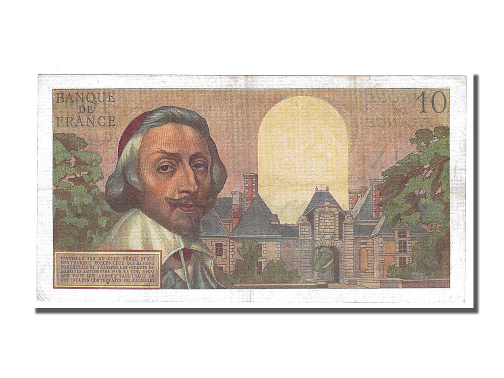 Francia, 10 Nouveaux Francs, 10 NF 1959-1963 ''Richelieu'', 1960, KM:142a, 19...