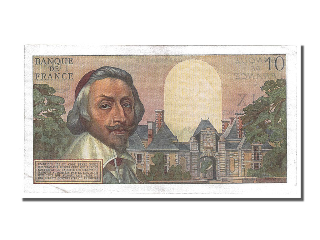 France, 10 Nouveaux Francs, 10 NF 1959-1963 ''Richelieu'', 1960, KM #142a,...