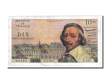France, 10 Nouveaux Francs, 10 NF 1959-1963 ''Richelieu'', 1961, KM #142a,...