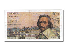 Geldschein, Frankreich, 10 Nouveaux Francs, 10 NF 1959-1963 ''Richelieu'', 1961