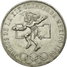 Coin, Mexico, 25 Pesos, 1968, Mexico, AU(50-53), Silver, KM:479.1