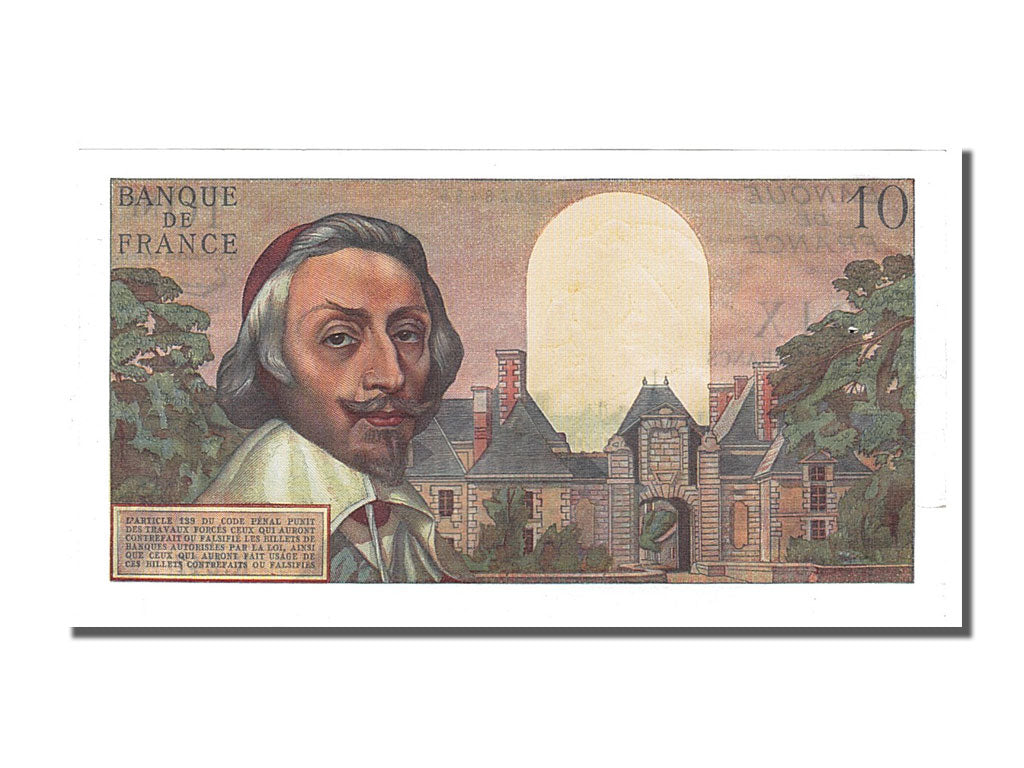 France, 10 Nouveaux Francs, 10 NF 1959-1963 ''Richelieu'', 1962, KM #142a,...