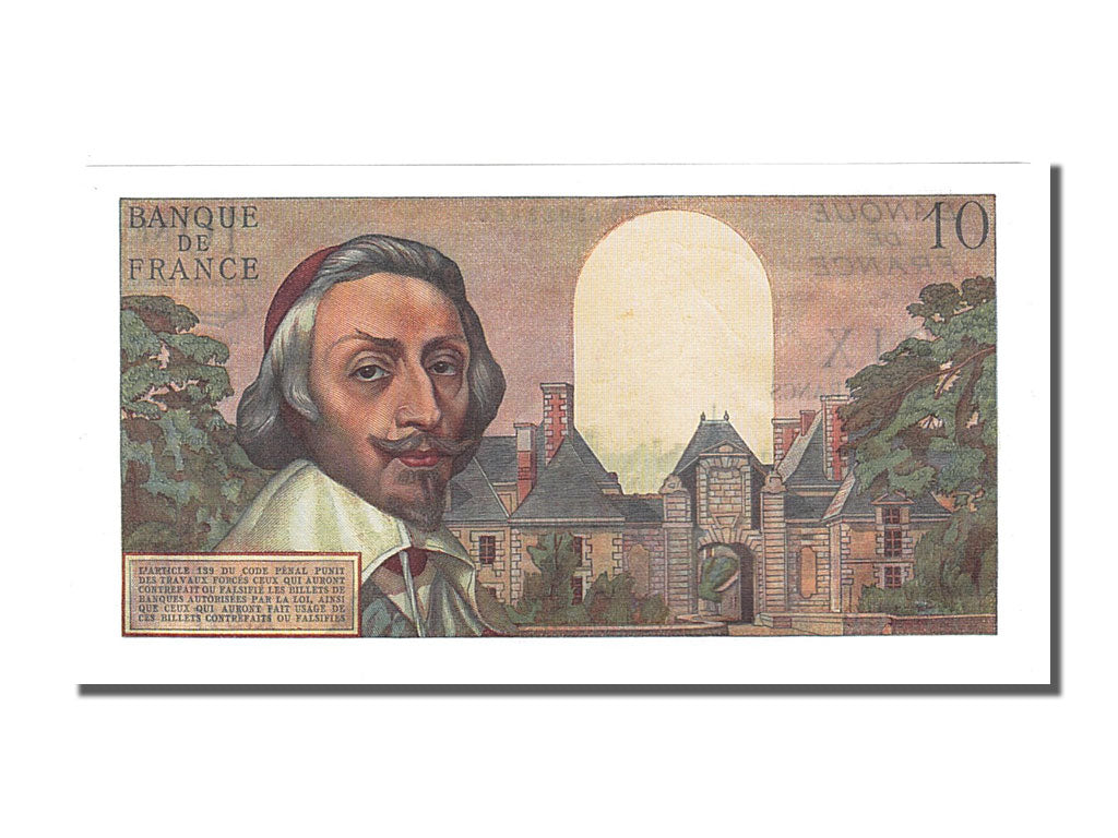 France, 10 Nouveaux Francs, 10 NF 1959-1963 ''Richelieu'', 1962, KM #142a,...