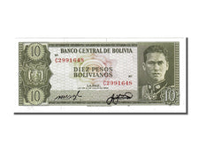 Bolivia, 10 Pesos Bolivianos, 1962, KM #154a, UNC(65-70), C