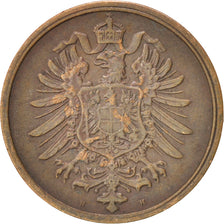 GERMANY - EMPIRE, Wilhelm I, 2 Pfennig, 1875, Darmstadt, EF(40-45), Copper, KM:2