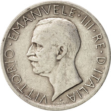 Italy, Vittorio Emanuele III, 5 Lire, 1927, Rome, EF(40-45), Silver, KM:67.1