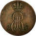 Coin, German States, HANNOVER, Ernst August, 2 Pfennig, 1844, EF(40-45), Copper