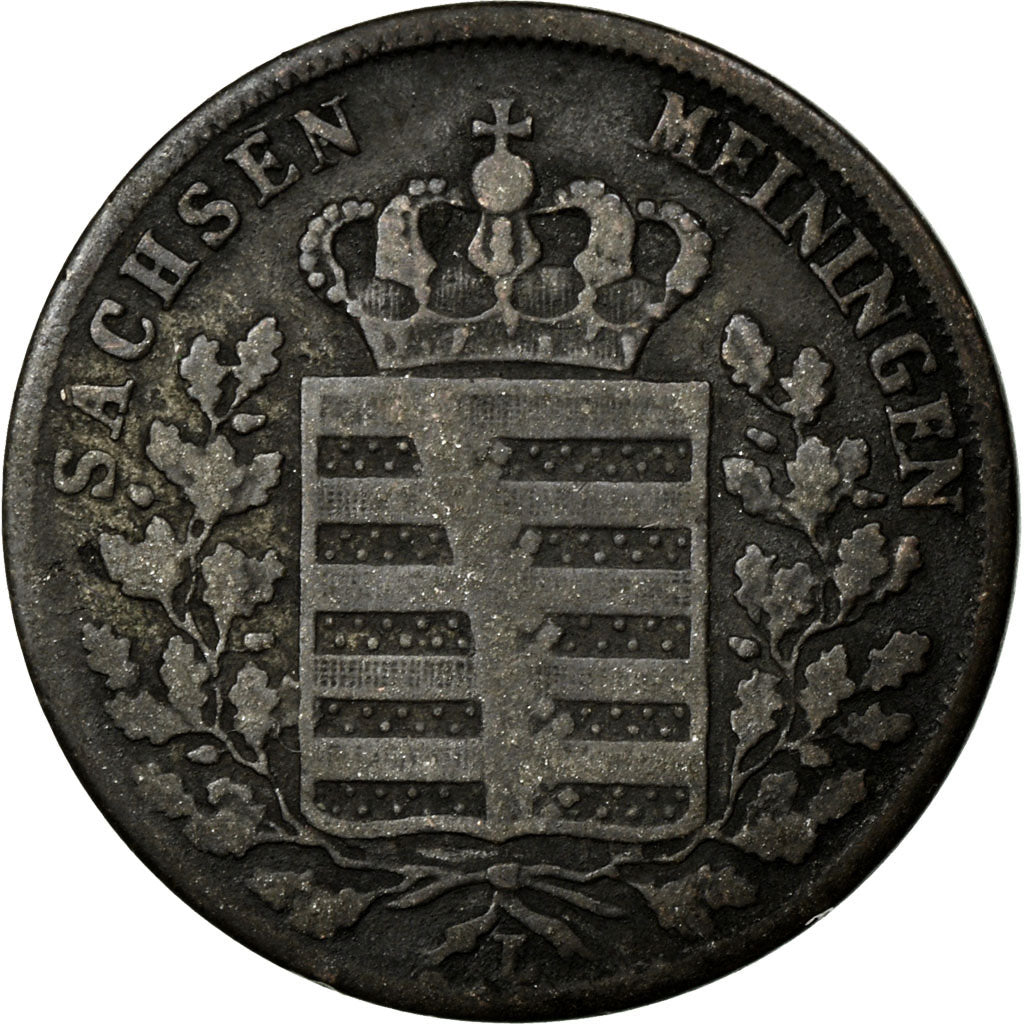 Coin, German States, SAXE-MEININGEN, Bernhard II, 6 Kreuzer, 1832, VF(20-25)