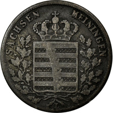 Coin, German States, SAXE-MEININGEN, Bernhard II, 6 Kreuzer, 1832, VF(20-25)