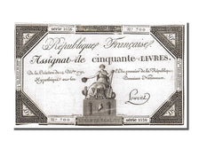 FRANCE, 50 Livres, 1792, 1792-12-14, VF(30-35), Lafaurie #164, FRANCE, 50...
