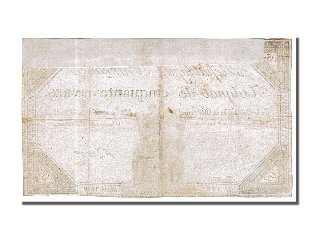 50 Livres type Domaines Nationaux, signé Dreux