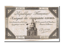 France, 50 Livres, 1792, KM #A72, 1792-12-14, EF(40-45), Lafaurie #164, France,.