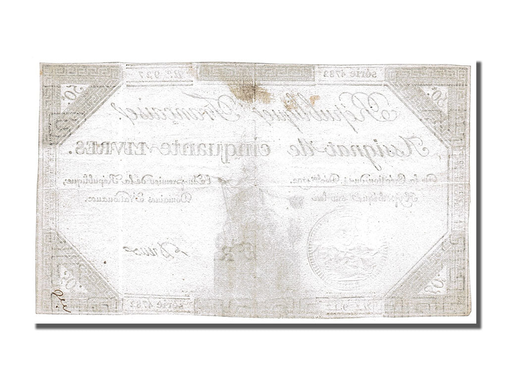 50 Livres type Domaines Nationaux, signé Dreux
