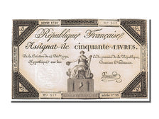 France, 50 Livres, 1792, KM #A72, 1792-12-14, AU(50-53), Lafaurie #164, France,.