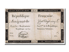 FRANCE, 125 Livres, 1793, 1793-09-28, EF(40-45), Lafaurie #169, FRANCE, 125...