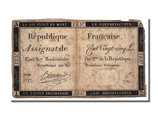 France, 125 Livres, 1793, KM #A74, 1793-09-28, VF(20-25), Lafaurie #169,...
