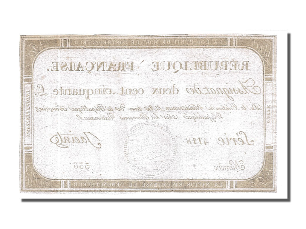 FRANCE, 250 Livres, 1793, 1793-09-28, EF(40-45), Lafaurie #170, FRANCE, 250...
