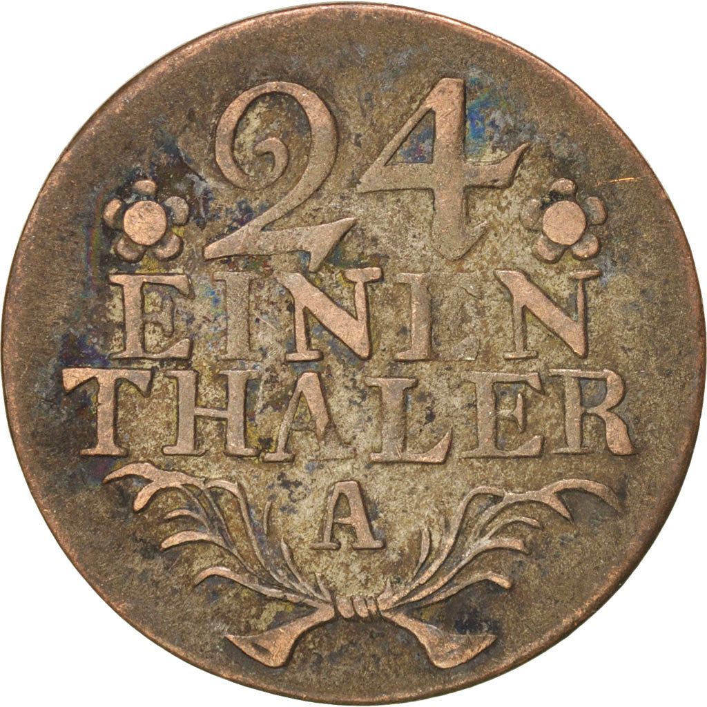 Münze, Deutsch Staaten, PRUSSIA, Friedrich II, 1/24 Thaler, 1783, Berlin, SS