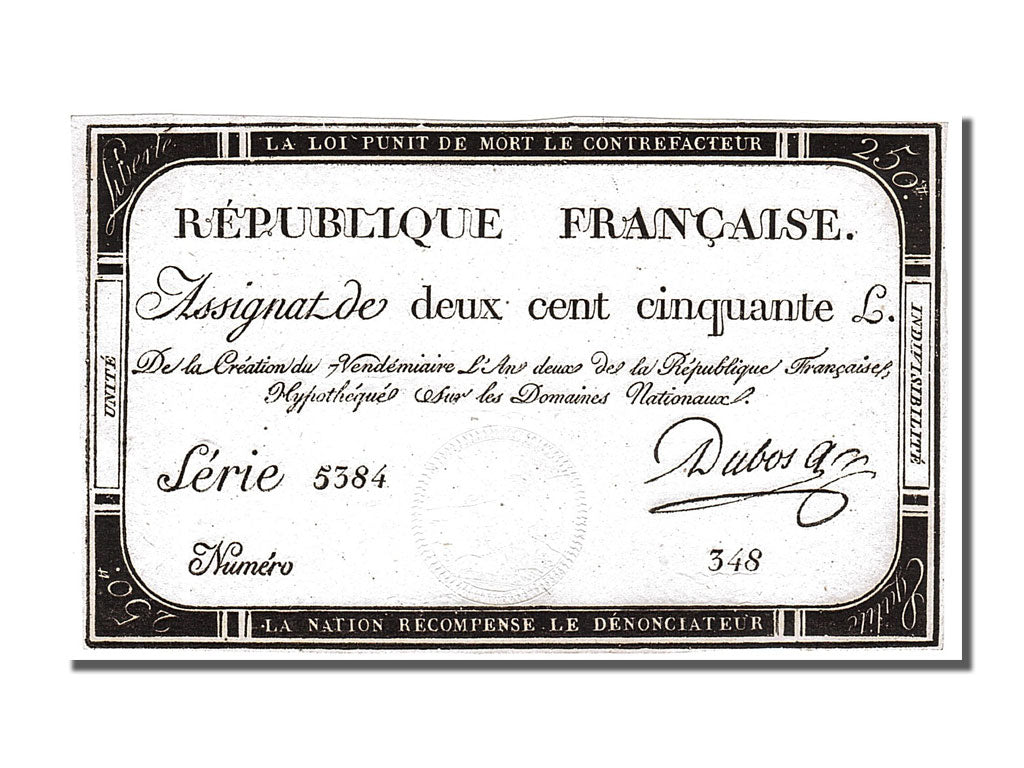 France, 250 Livres, 1793, KM #A75, 1793-09-28, EF(40-45), Lafaurie #170,...