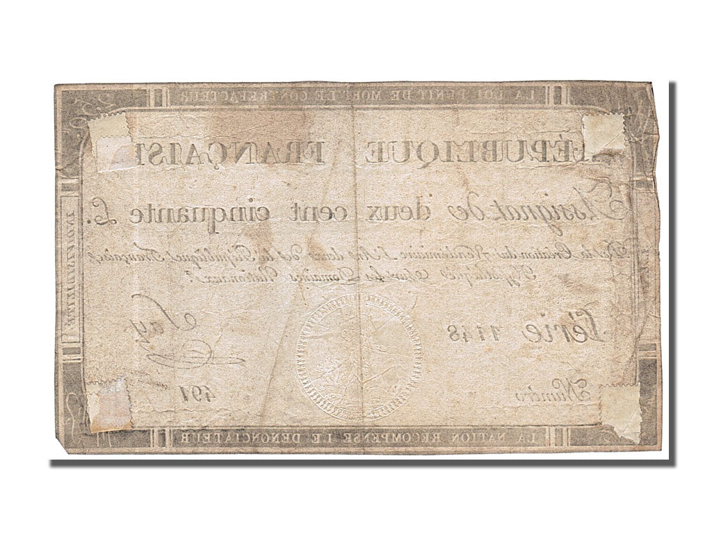 Francia, 250 Livres, 1793, Say, KM:A75, MB+, Lafaurie:170
