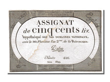 France, 500 Livres, 1794, KM #A77, 1794-02-08, EF(40-45), Lafaurie #172,...