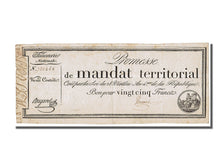 Banknote, France, 25 Francs, 1796, Bugarel, AU(55-58), KM:A83a, Lafaurie:196