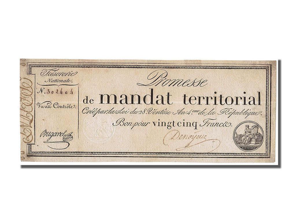 Francia, 25 Francs, 1796, Bugarel, KM:A83a, SPL-, Lafaurie:196