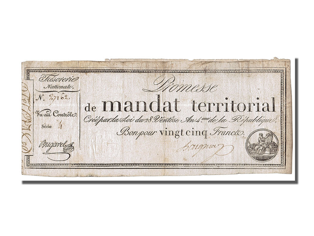 FRANCE, 25 Francs, 1796, 1796-03-18, EF(40-45), Lafaurie #200, FRANCE, 25...