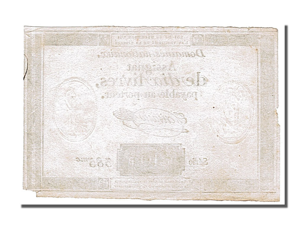 FRANCE, 10 Livres, 1791, 1791-12-16, VF(30-35), Lafaurie #146, FRANCE, 10...