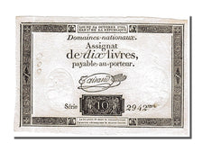 Banknote, France, 10 Livres, 1792, Taisaud, UNC(63), KM:A66a, Lafaurie:161.a