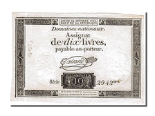 Billet, France, 10 Livres, 1792, Taisaud, SPL, KM:A66a, Lafaurie:161.a