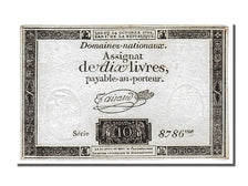 FRANCE, 10 Livres, 1792, 1792-10-24, EF(40-45), Lafaurie #161.b, FRANCE, 10...