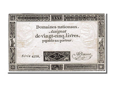 FRANCE, 25 Livres, 1793, 1793-06-06, EF(40-45), Lafaurie #168, FRANCE, 25...