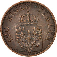 German States, PRUSSIA, Wilhelm I, 3 Pfennig, 1870, Berlin, EF(40-45), KM 482