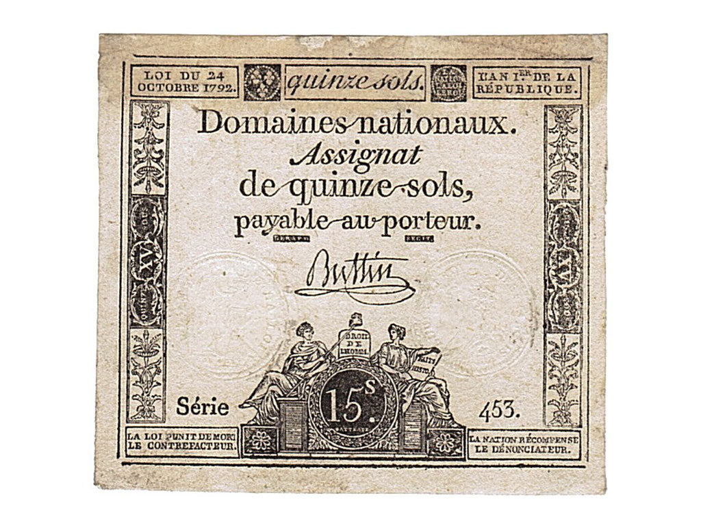FRANCE, 15 Sols, 1792, 1792-10-24, EF(40-45), Lafaurie #160, FRANCE, 15 Sols,...