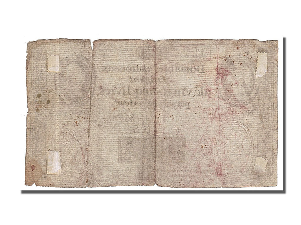 FRANCE, 25 Livres, 1791, 1791-12-16, VF(20-25), Lafaurie #147, FRANCE, 25...