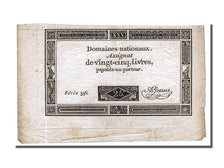 25 Livres type Domaines Nationaux, signé A.Jame