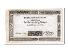 FRANCE, 25 Livres, 1793, 1793-06-06, AU(55-58), Lafaurie #168, FRANCE, 25...