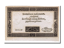 FRANCE, 25 Livres, 1793, 1793-06-06, AU(50-53), Lafaurie #168, FRANCE, 25...