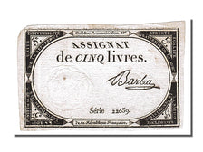 5 Livres type Domaines Nationaux, signé Barba